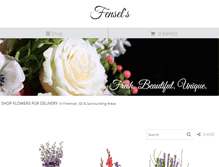 Tablet Screenshot of fenselsflowers.com